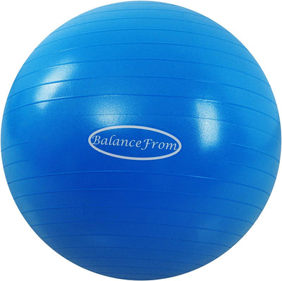 Anti-Burst and Slip Resistant Exercise Ball Yoga Ball Fitness Ball Birthing Ball with Quick Pump, 2,000-Pound Capacity