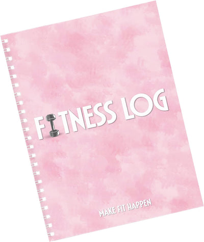 Pink Fitness Journal Workout Book - Fitness Planner - Daily Log Planner - Workout Log Book for Weight Loss, Lifting, WOD for Men & Women to Track Goals & Muscle Gain -Workout Accessories