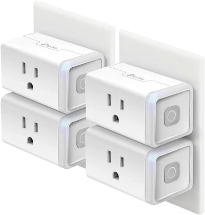 Plug HS103P4, Smart Home Wi-Fi Outlet Works with Alexa, Echo, Google Home & IFTTT, No Hub Required, Remote Control, 15 Amp, UL Certified, 4-Pack, White